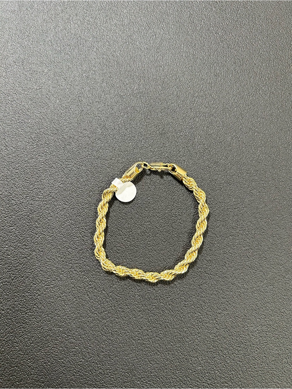 Gold plated Rope Chain Bracelet for Women - Elegant Twisted Design